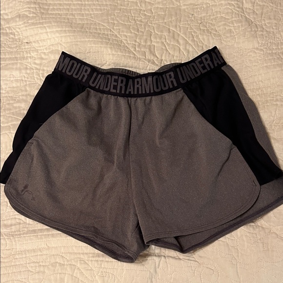 Under Armour Pants - Under Armour Women's Athletic Shorts in Gray and Black